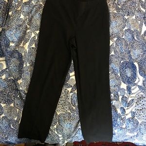 Talbots Heritage black side zip dress pants sz 10